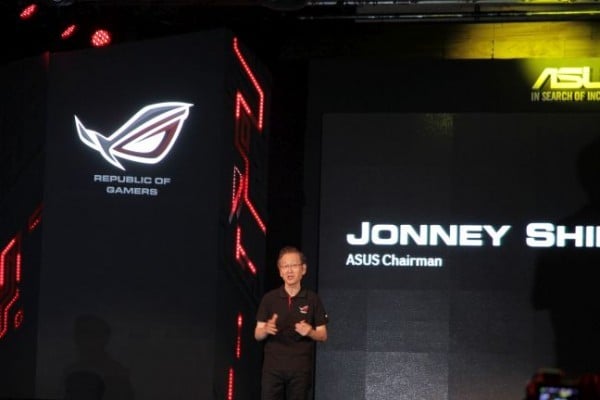Shih excitedly sharing about the future plans for ASUS ROG in 2014.