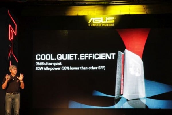 Hsieh introducing the new ASUS ROG GR8