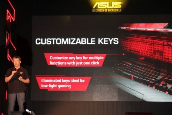 Hsu sharing about the mechanical keys being used