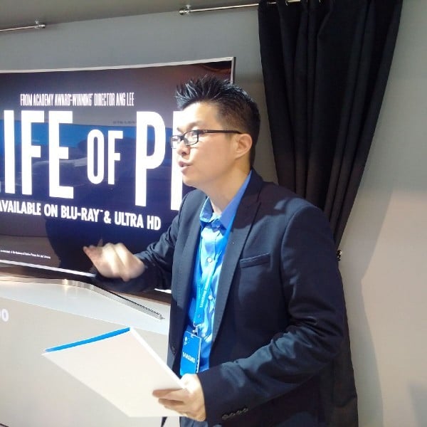 Jason Foo Head of Av Business Unit Samsung Malaysia explains about the Nano Crystal Technology.