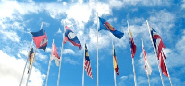 Photo: ASEAN flags