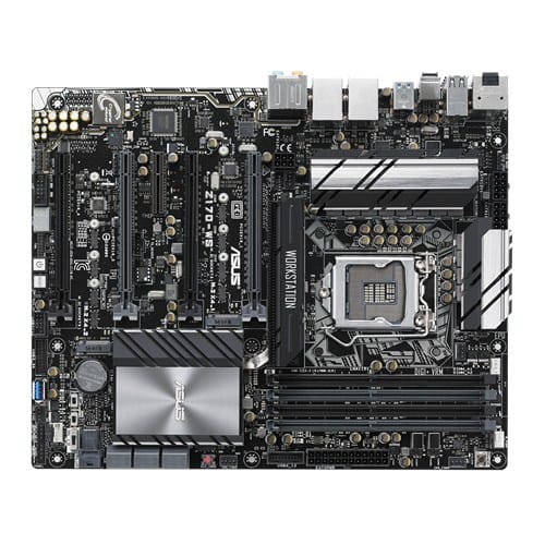 The ASUS Z170-WS Motherboard Aerial View