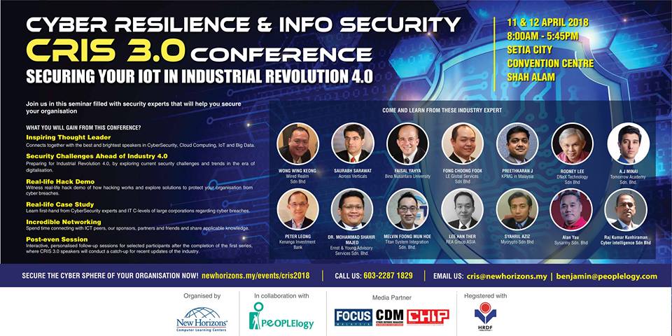 Cyber Resilience And Info Security Conference speakers