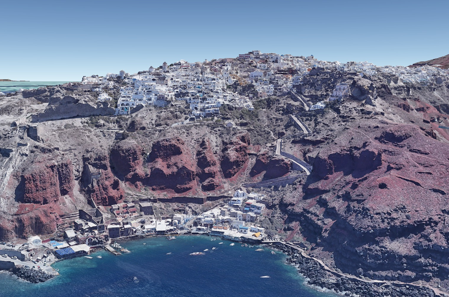 santorini google earth