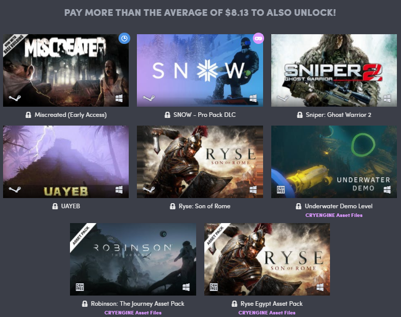humble cryengine bundle bta