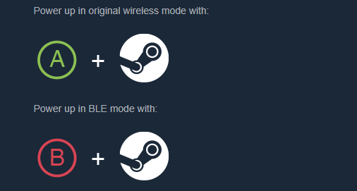 steam controller modes