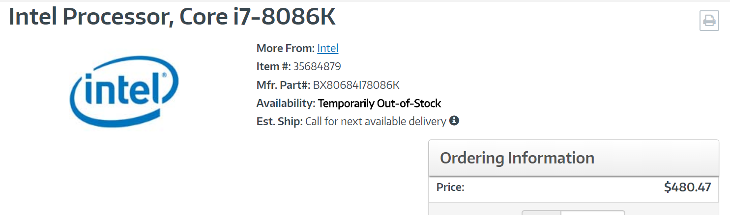 8086k listing